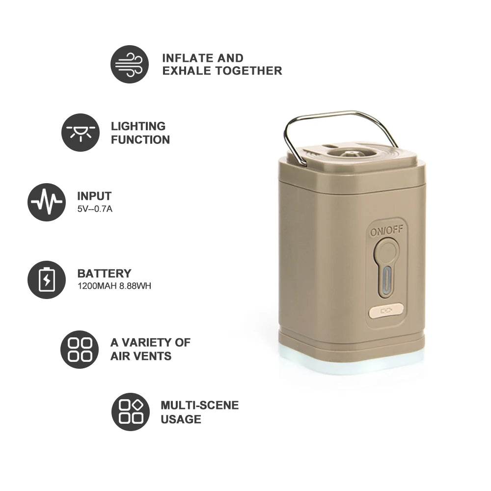 Widesea Electric Inflatable Pump & Camping Light - Fish & Cheaps | Fishing & Outdoor Gear