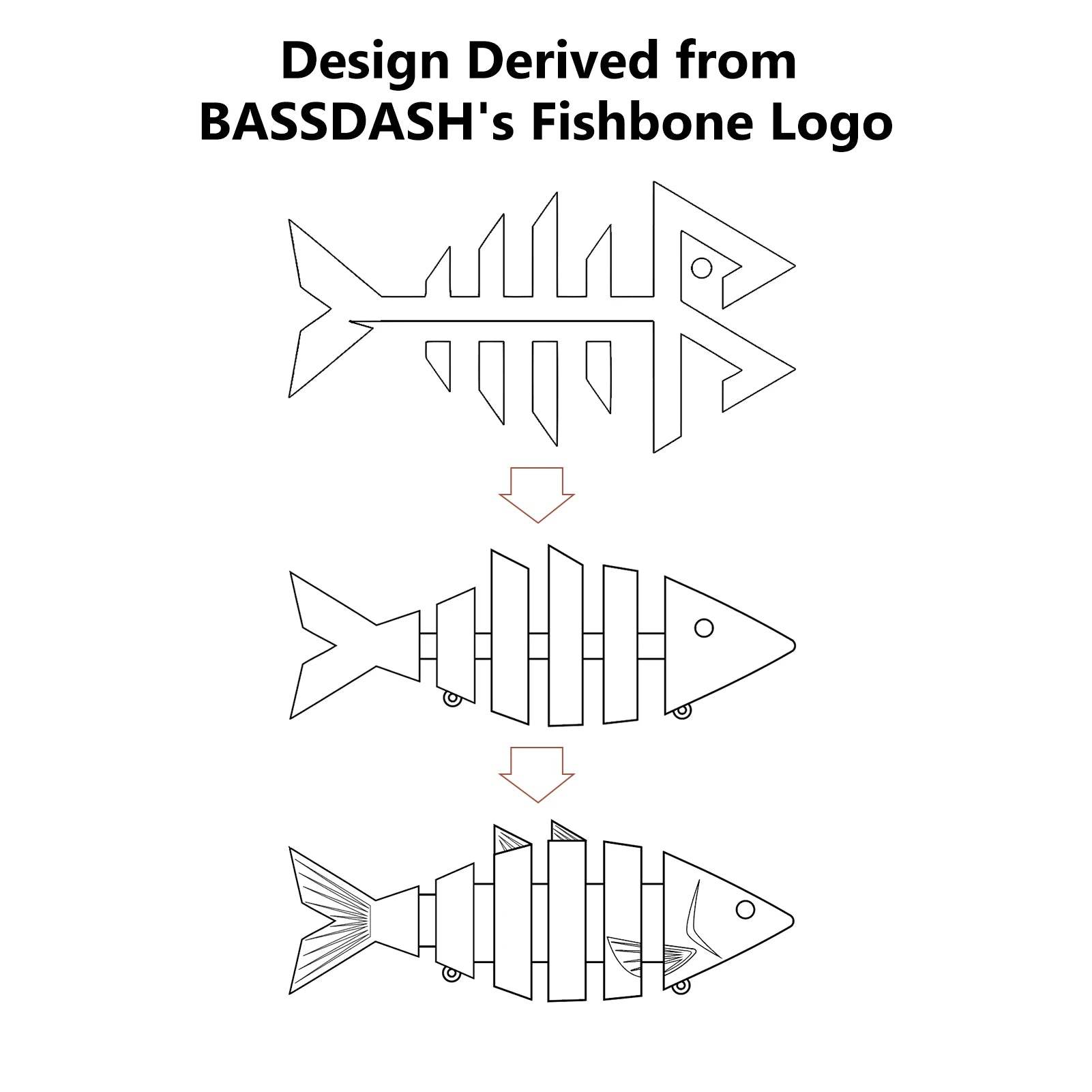 BASSDASH Bone Swimbait – Realistic Multi-Jointed Lure - Fish & Cheaps | Fishing & Outdoor Gear