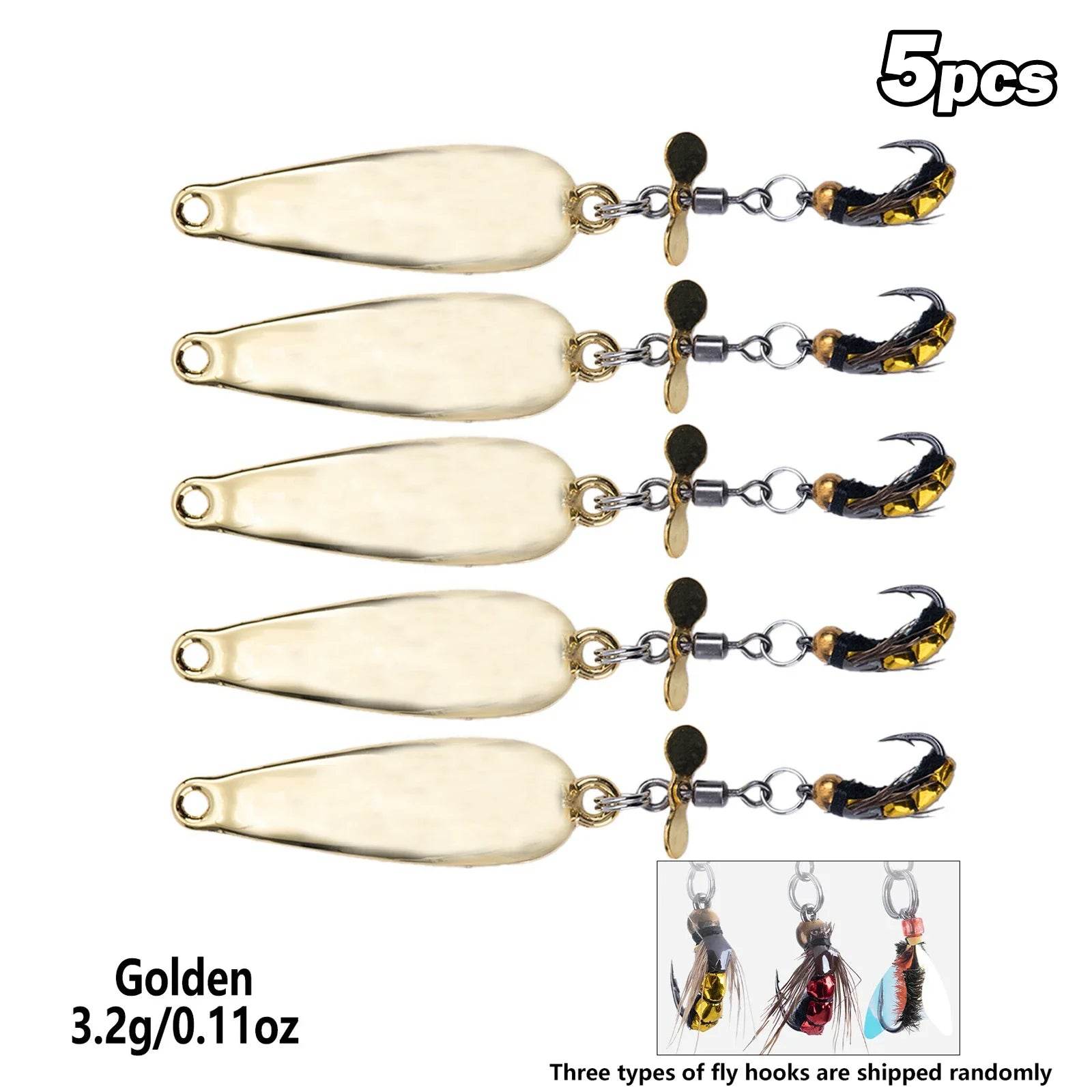 Goture 5pcs Lure Spoonbait Spinners – Hard Sequins Set - Fish & Cheaps | Fishing & Outdoor Gear