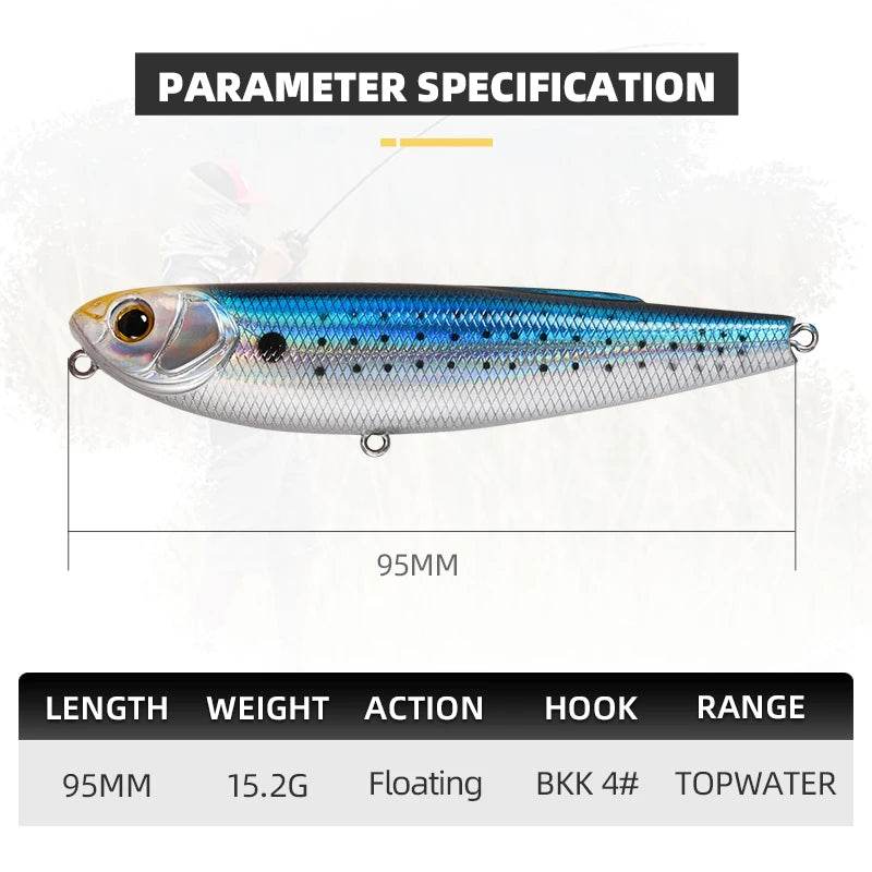 BLUX STRAY DOG 95 Topwater Pencil - Fish & Cheaps | Fishing & Outdoor Gear