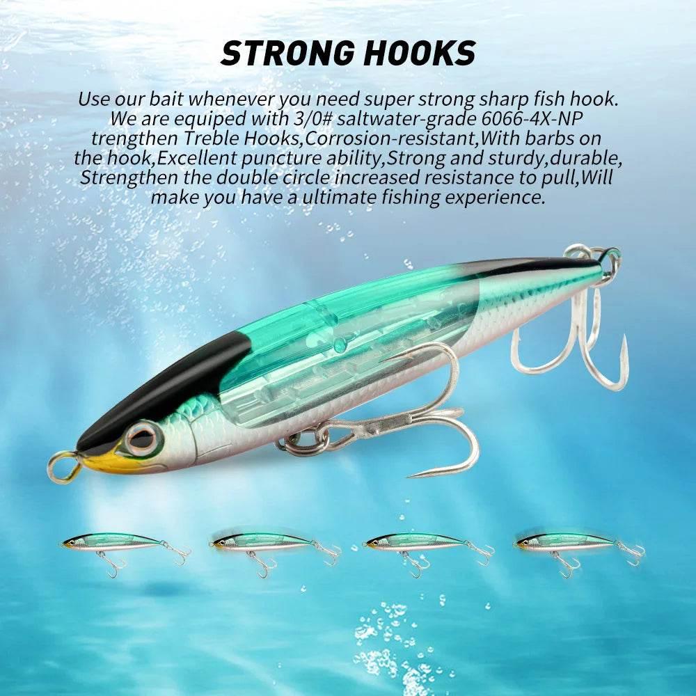 JOHNCOO Topwater Pencil Dog Walker Lure - Fish & Cheaps | Fishing & Outdoor Gear