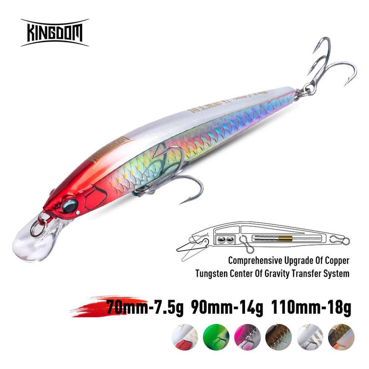 Kingdom Kingart-II Sinking Minnow Jerkbait - Fish & Cheaps | Fishing & Outdoor Gear