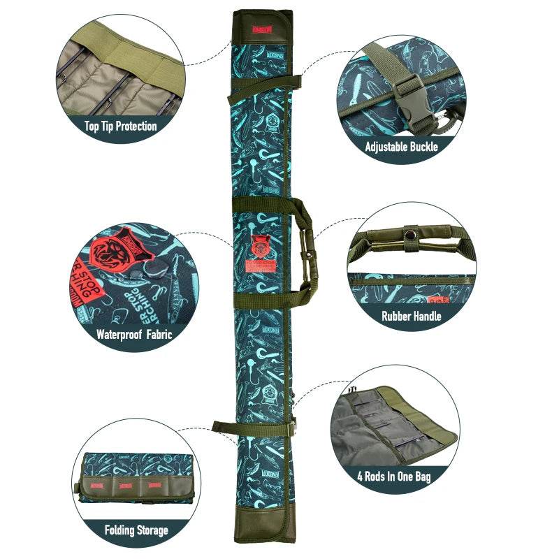 Kingdom Waterproof Rod Bag – Portable Storage 1.25m/1.45m - Fish & Cheaps | Fishing & Outdoor Gear