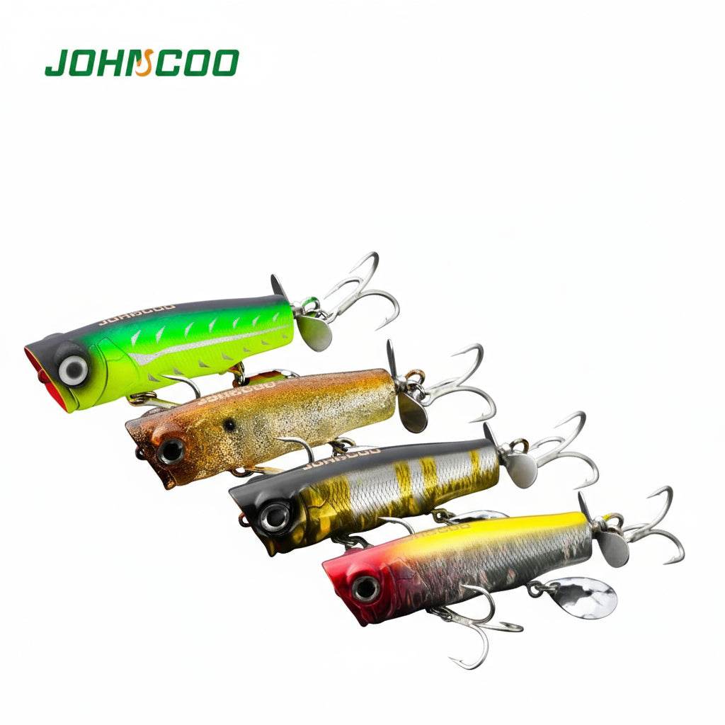 Johncoo 8cm 14g Popper – Floating Topwater Lure - Fish & Cheaps | Fishing & Outdoor Gear