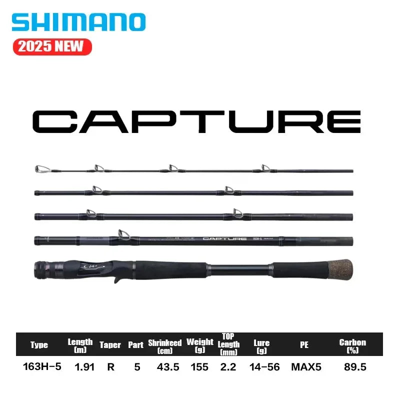 Shimano Capture Travel Baitcasting Rod 4-5 Pieces - Fish & Cheaps | Fishing & Outdoor Gear