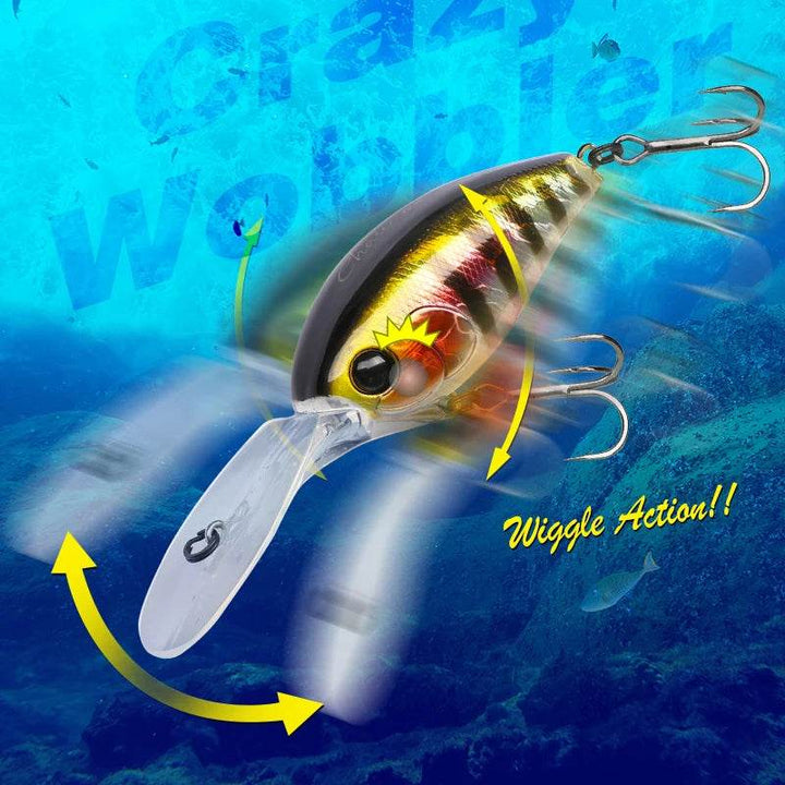 TSURINOYA 60F Crankbait – Long Casting Floating Lure - Fish & Cheaps | Fishing & Outdoor Gear
