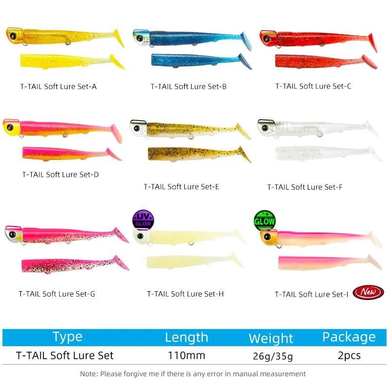 TSURINOYA Long Casting T Tail Jig 110mm – Precision Saltwater Lure - Fish & Cheaps | Fishing & Outdoor Gear