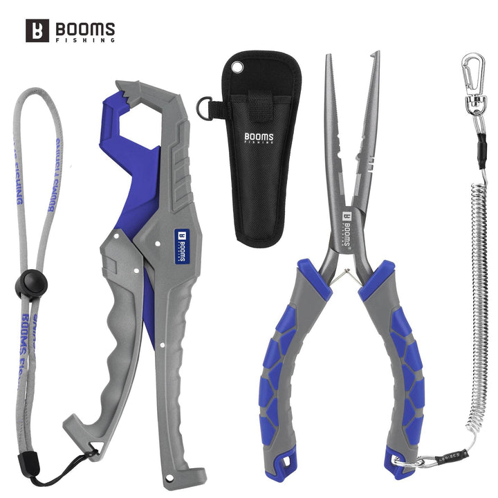 Booms Fishing 9in Pliers & 9.4in Fish Gripper Set - Fish & Cheaps | Fishing & Outdoor Gear