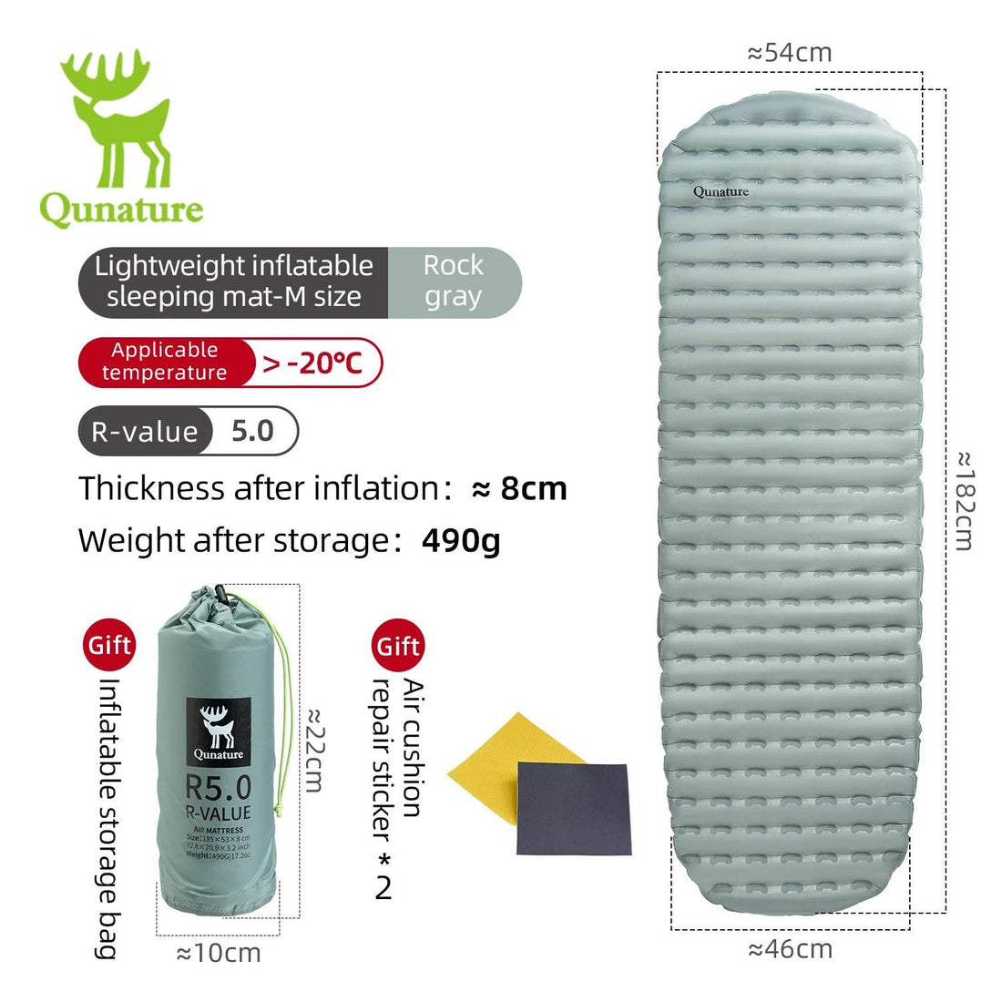 Qunature Inflatable Camping Mattress Set - Fish & Cheaps | Fishing & Outdoor Gear