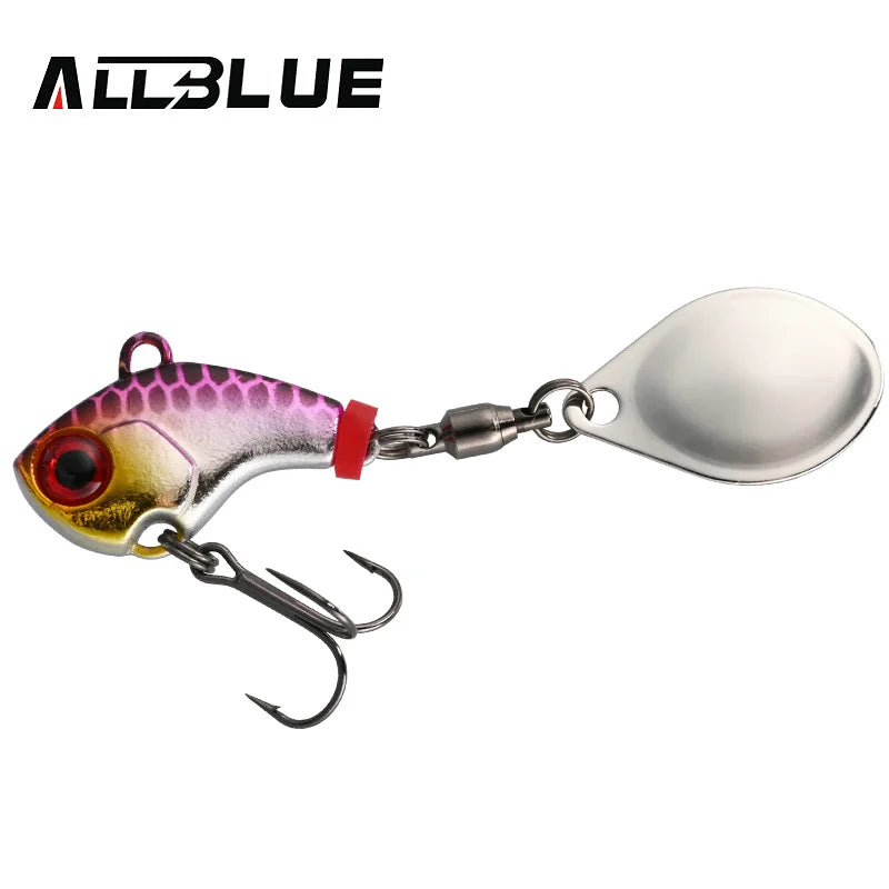 ALLBLUE CYCLONE Tail Spinner Metal Vib Shad Casting Shore Jig Vibration Jigging Blade Spoon Fishing Lure Artificial Bait Tackle