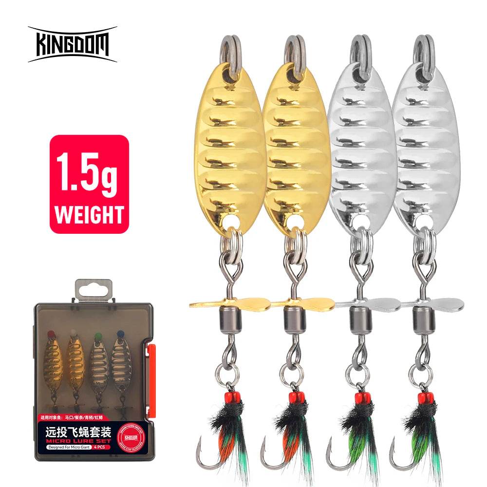 Kingdom Metal Spinner Jig Spoon Set - Fish & Cheaps | Fishing & Outdoor Gear