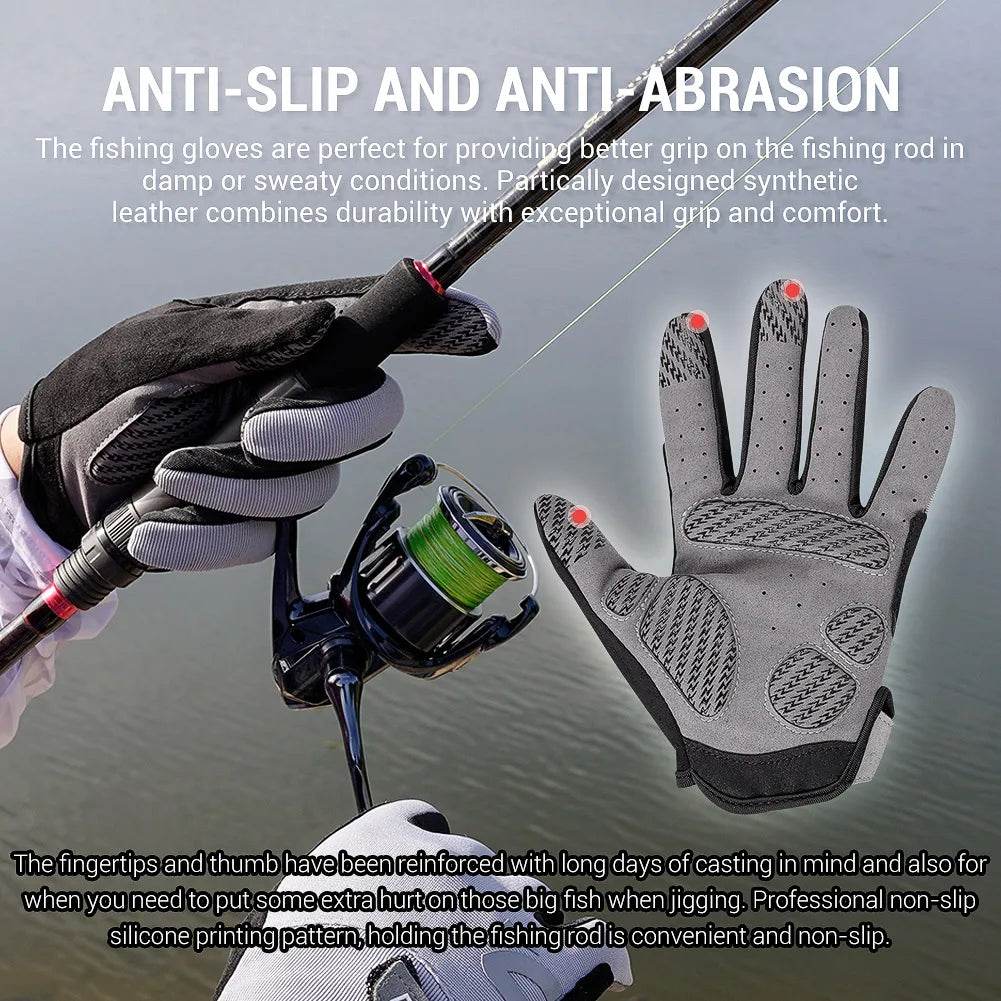 Noeby Anti-UV Non-Slip Full Finger Fishing Gloves - Fish & Cheaps | Fishing & Outdoor Gear