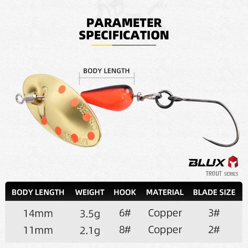BLUX AR-S Stream Spinner Lure - Fish & Cheaps | Fishing & Outdoor Gear