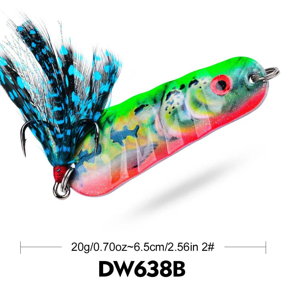 PROBEROS 20g Metal Spoon VIB – Long Casting Vibrating Lure - Fish & Cheaps | Fishing & Outdoor Gear