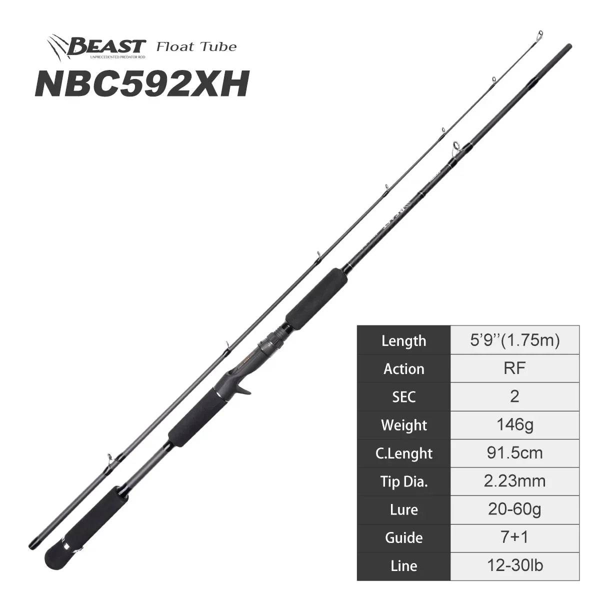 Noeby Beast Float Tube Pike Rod - Fish & Cheaps | Fishing & Outdoor Gear