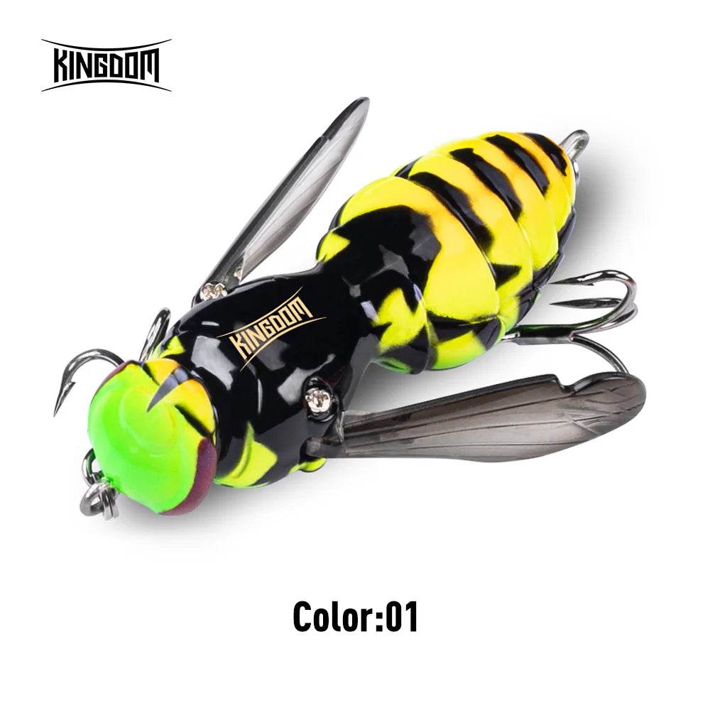 Kingdom Floating Wasp Bait – Ultra-Realistic Insect Lure - Fish & Cheaps | Fishing & Outdoor Gear