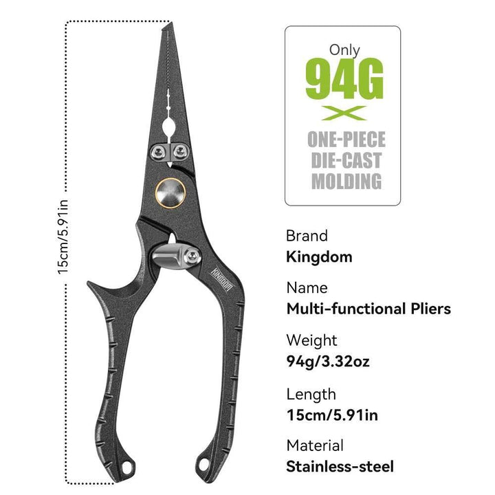 Kingdom Multifunctional Fishing Pliers 15cm - Fish & Cheaps | Fishing & Outdoor Gear