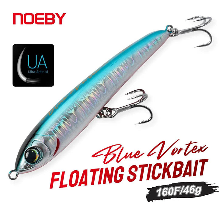 NOEBY Blue Vortex 160mm Floating Stickbait - Fish & Cheaps | Fishing & Outdoor Gear