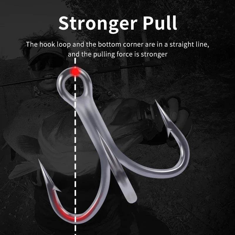 KINGDOM 3X Carbon Steel Treble Hooks - Fish & Cheaps | Fishing & Outdoor Gear