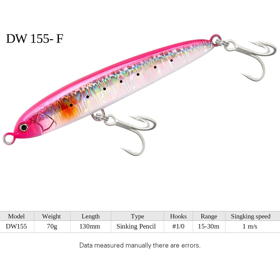 TSURINOYA 130S Sinking Stickbait – Hard Bait for Sea Predators - Fish & Cheaps | Fishing & Outdoor Gear