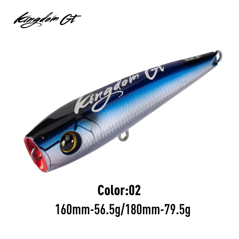 Kingdom GT Topwater Popper – Hard Saltwater Lure - Fish & Cheaps | Fishing & Outdoor Gear