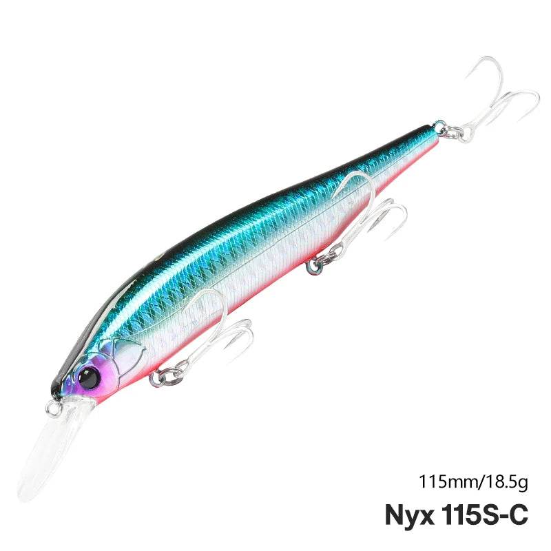 TSURINOYA 115S NYX Sinking Minnow Jerkbait - Fish & Cheaps | Fishing & Outdoor Gear