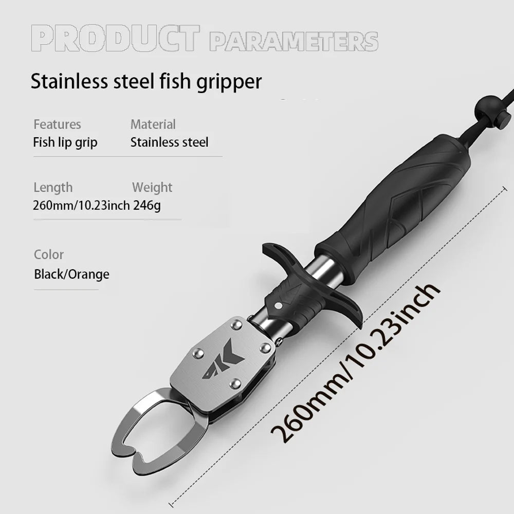 KastKing Paradox 9" Lip Grip – Stainless Steel Fish Landing Tool - Fish & Cheaps | Fishing & Outdoor Gear