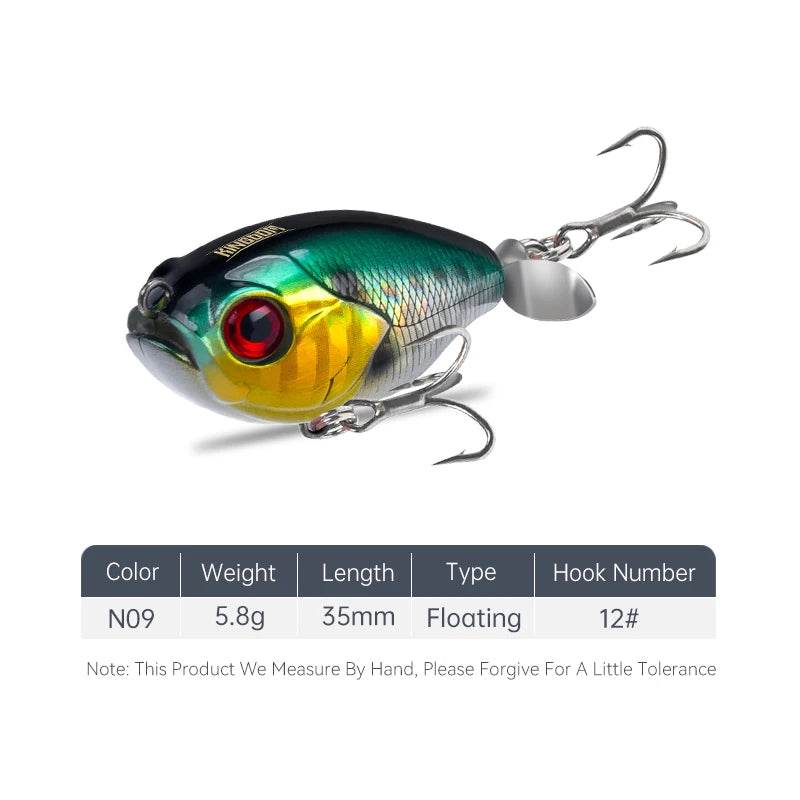Kingdom GoldPop 35mm Topwater Lure - Fish & Cheaps | Fishing & Outdoor Gear