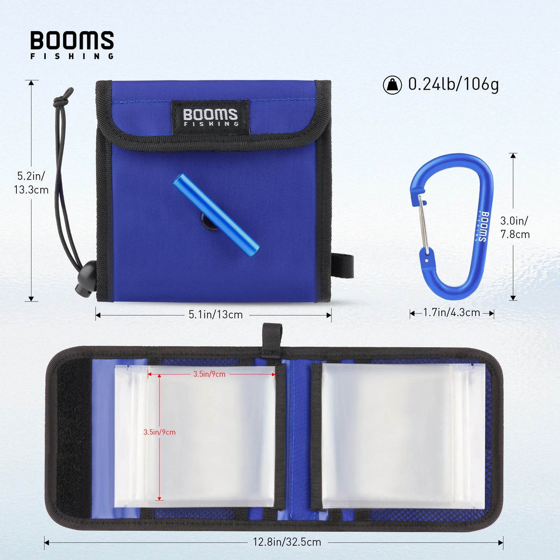 Booms SH2 Tackle Bag – 10 Pocket Lure and Line Wallet - Fish & Cheaps | Fishing & Outdoor Gear