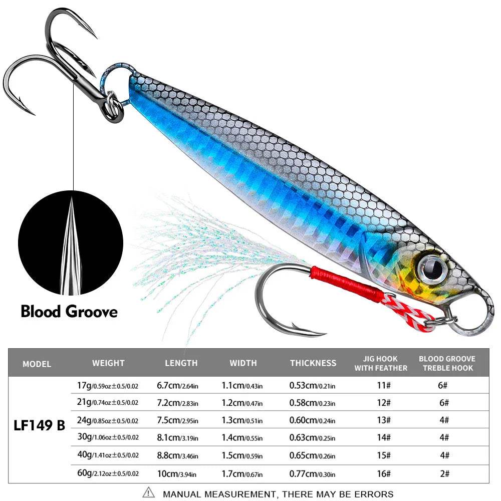 PROBEROS Metal Jig Fishing Lure – Versatile Saltwater & Freshwater Performer - Fish & Cheaps | Fishing & Outdoor Gear