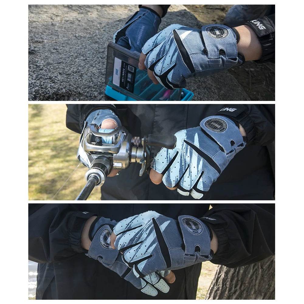 Kingdom Anti-Slip Three Finger Fishing Gloves - Fish & Cheaps | Fishing & Outdoor Gear