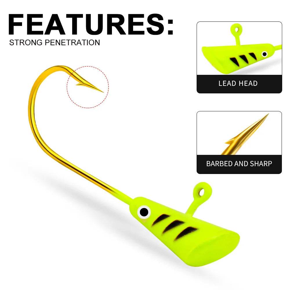 PROBEROS Crank Jig Head Hook Set - Fish & Cheaps | Fishing & Outdoor Gear