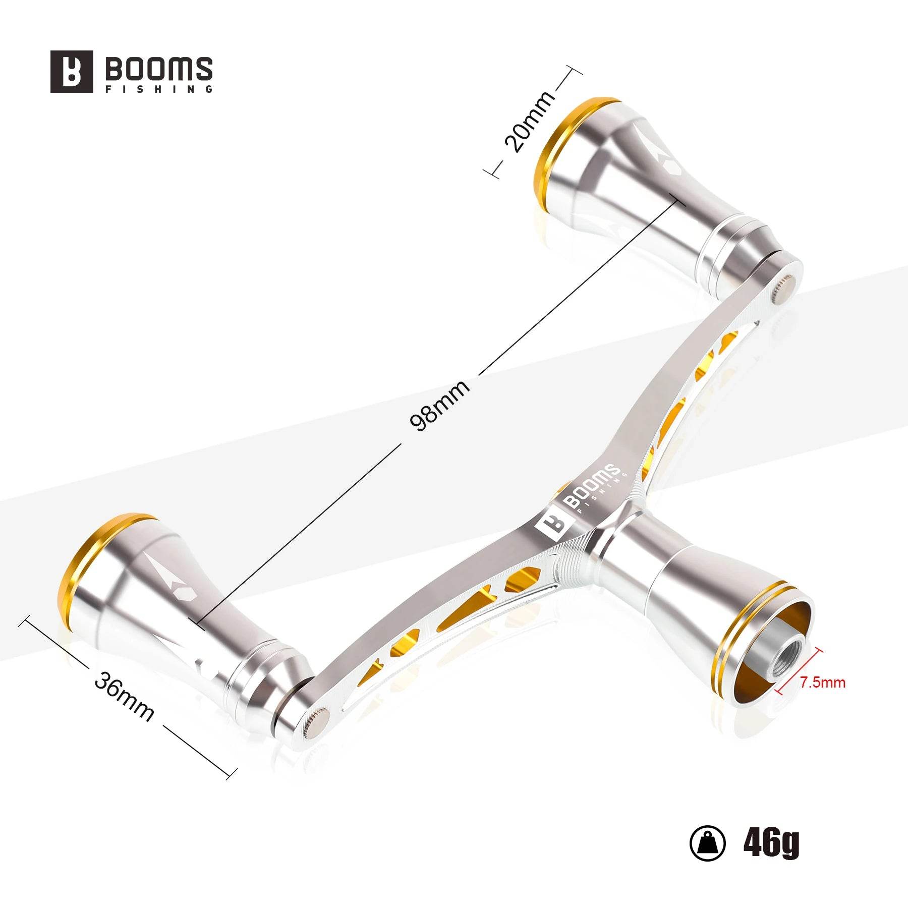 Booms DR1 Metal Dual-Grip Handle - Fish & Cheaps | Fishing & Outdoor Gear