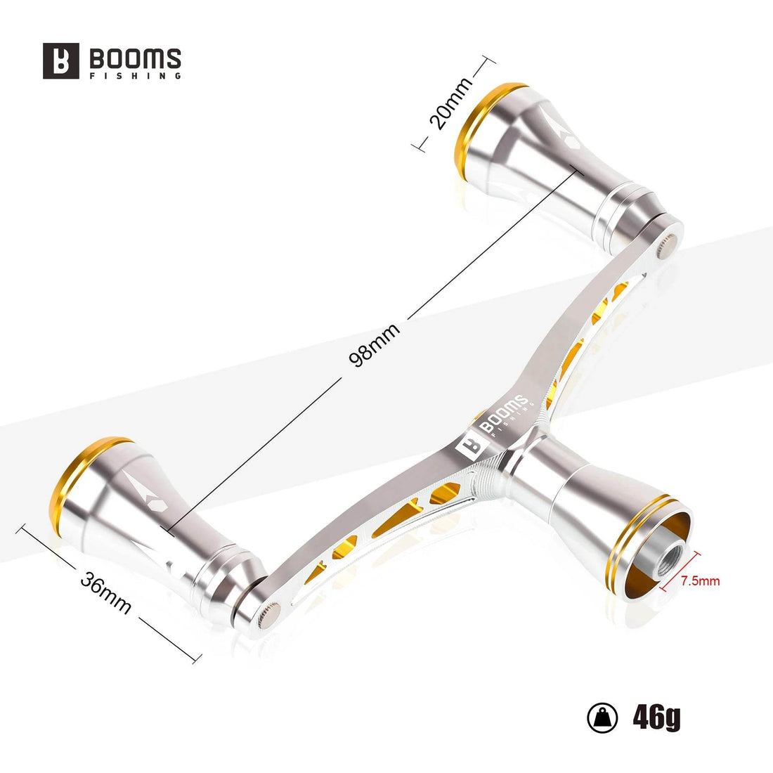 Booms DR1 Metal Dual-Grip Handle - Fish & Cheaps | Fishing & Outdoor Gear
