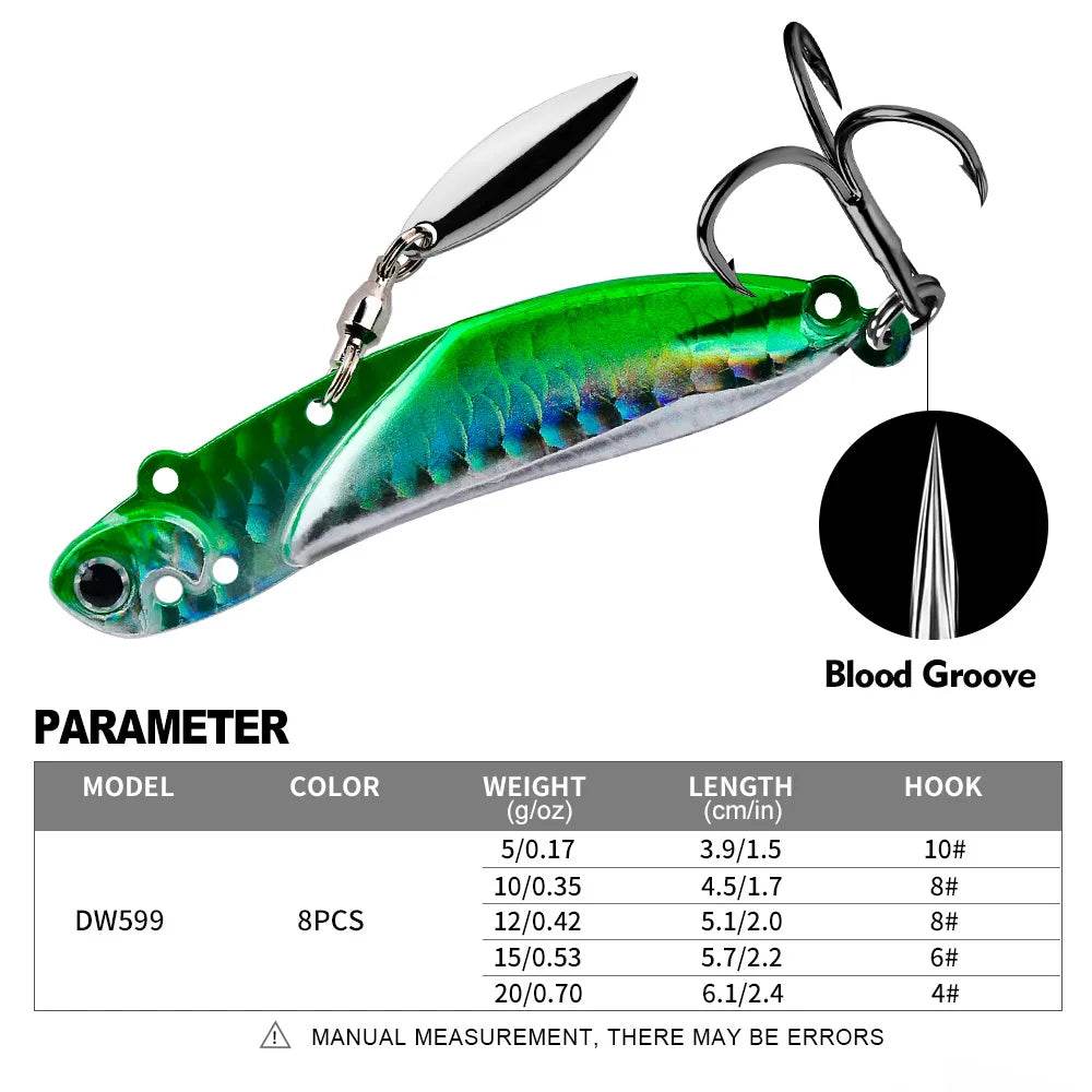 PROBEROS Metal VIB Vibration Spoon Lure - Fish & Cheaps | Fishing & Outdoor Gear