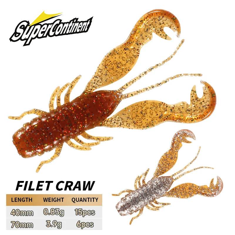 Supercontinent Filet Craw Bait – Realistic Soft Lure - Fish & Cheaps | Fishing & Outdoor Gear