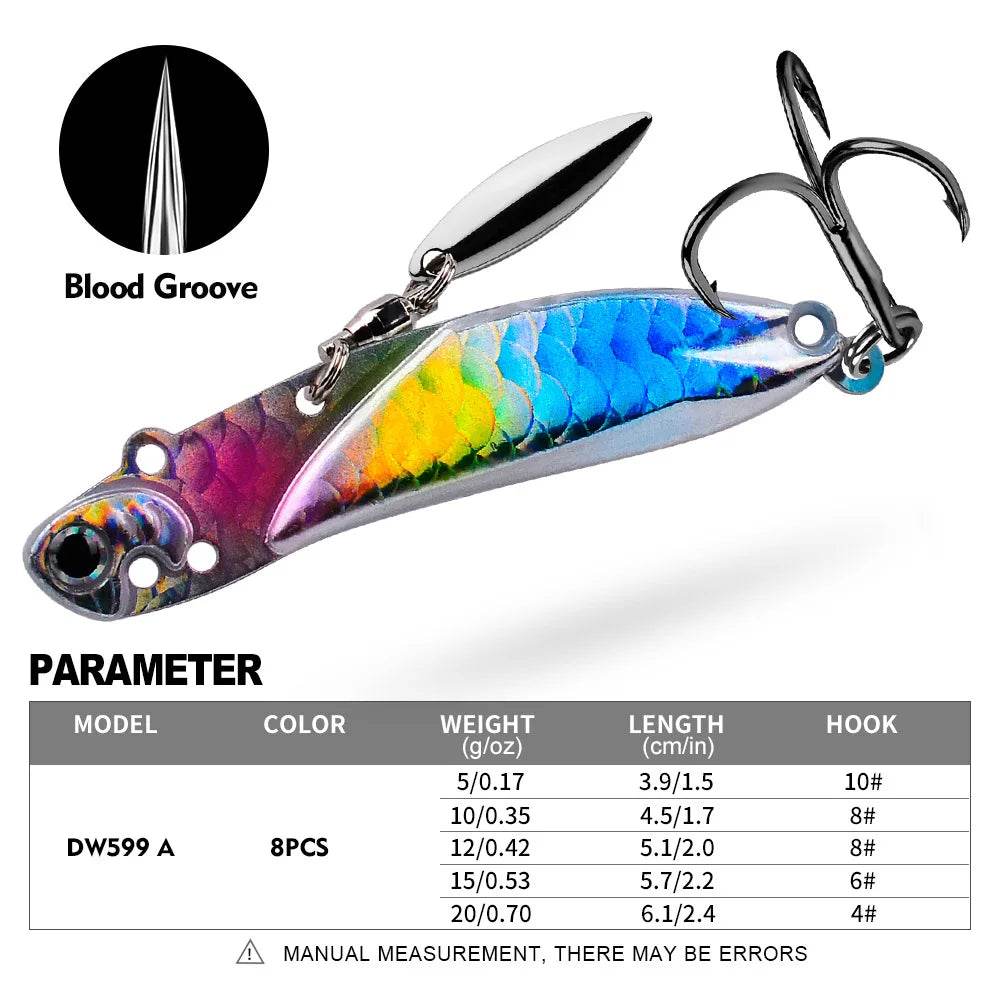 PROBEROS Metal VIB Vibration Spoon Lure - Fish & Cheaps | Fishing & Outdoor Gear