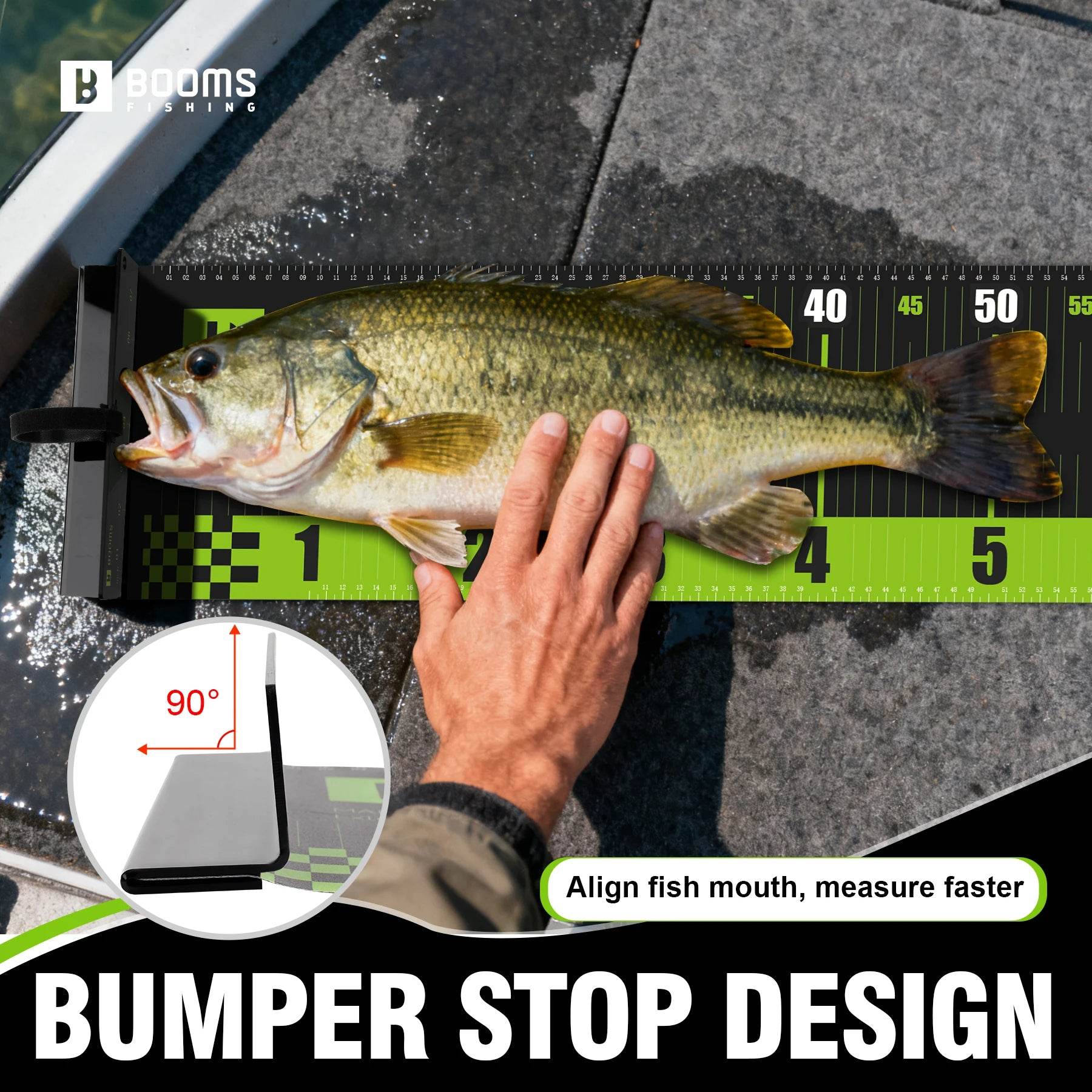 Booms Fishing 150cm Waterproof PVC Fish Measuring Ruler - Fish & Cheaps | Fishing & Outdoor Gear
