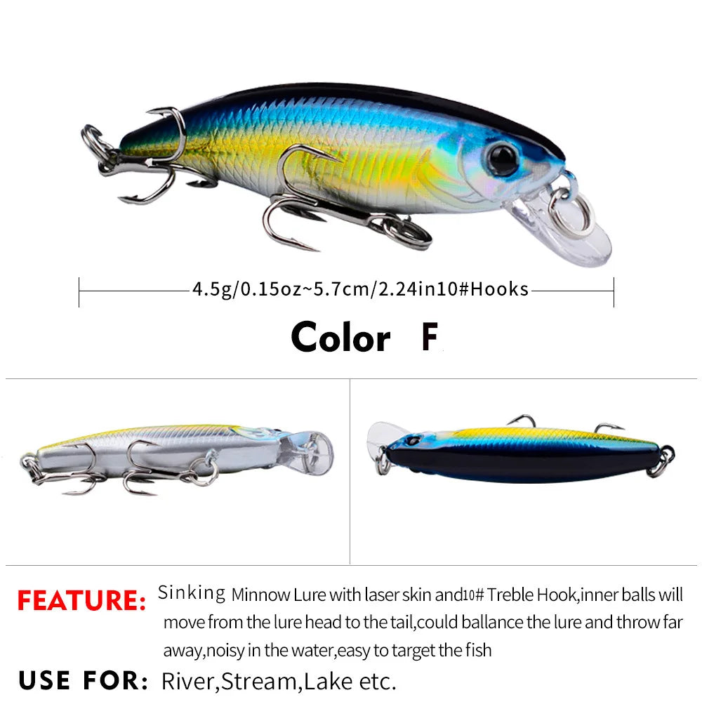 Mini Sinking Minnow Wobblers