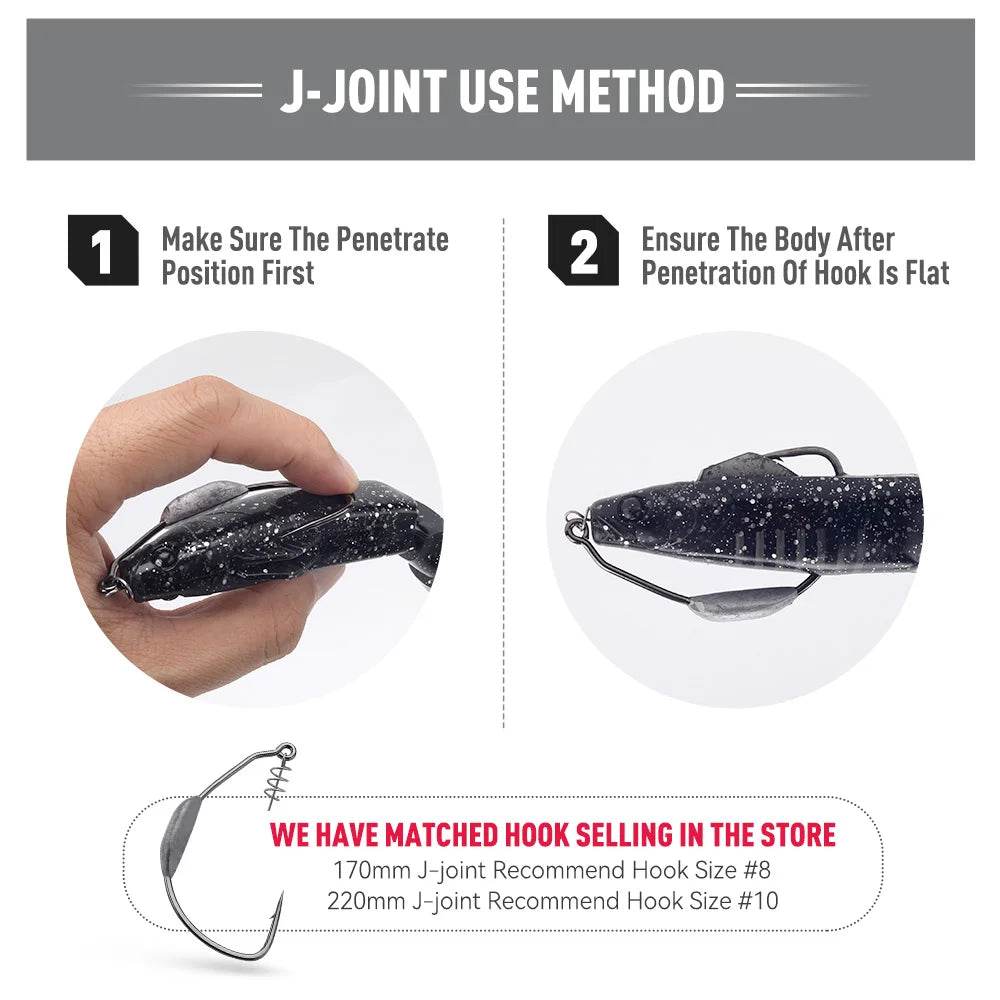 Kingdom Jointed Soft Swimbait – Monster Bite Series - Fish & Cheaps | Fishing & Outdoor Gear