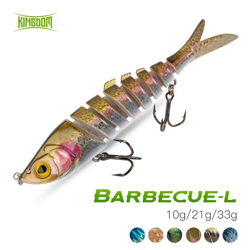 Kingdom Barbecue-L Multi Jointed Fishing Lure - Fish & Cheaps | Fishing & Outdoor Gear