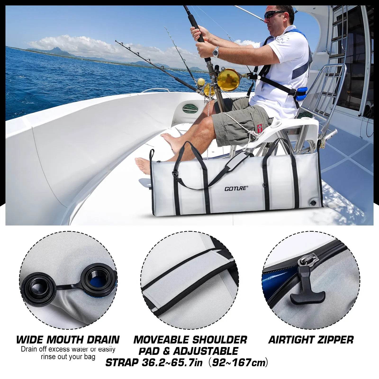 Goture Sea Fishing Insulated Cooler Bag - Fish & Cheaps | Fishing & Outdoor Gear