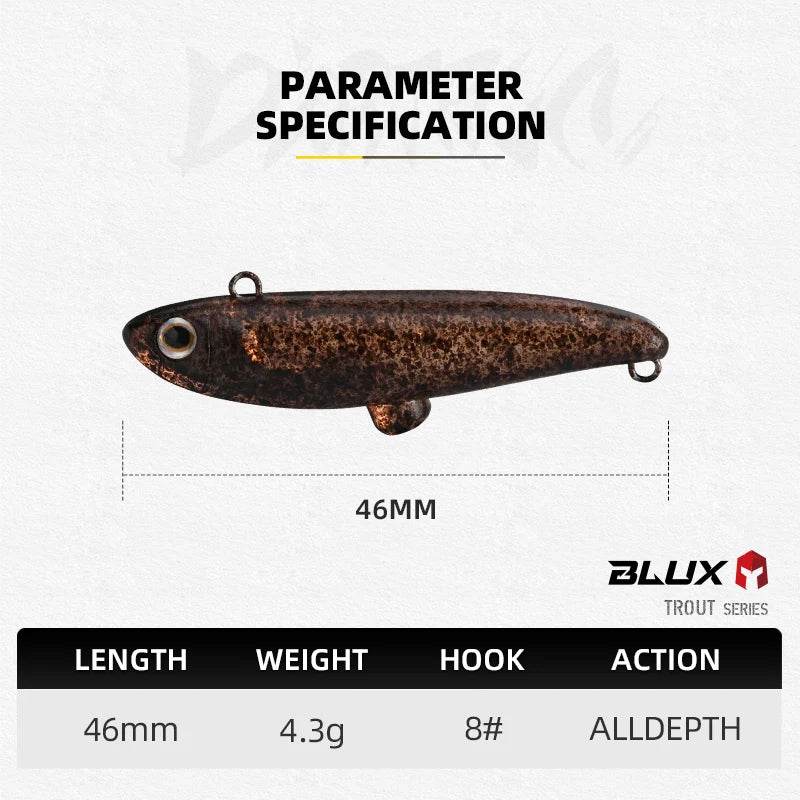 BLUX Dartrun 46mm Lipless Crankbait - Fish & Cheaps | Fishing & Outdoor Gear