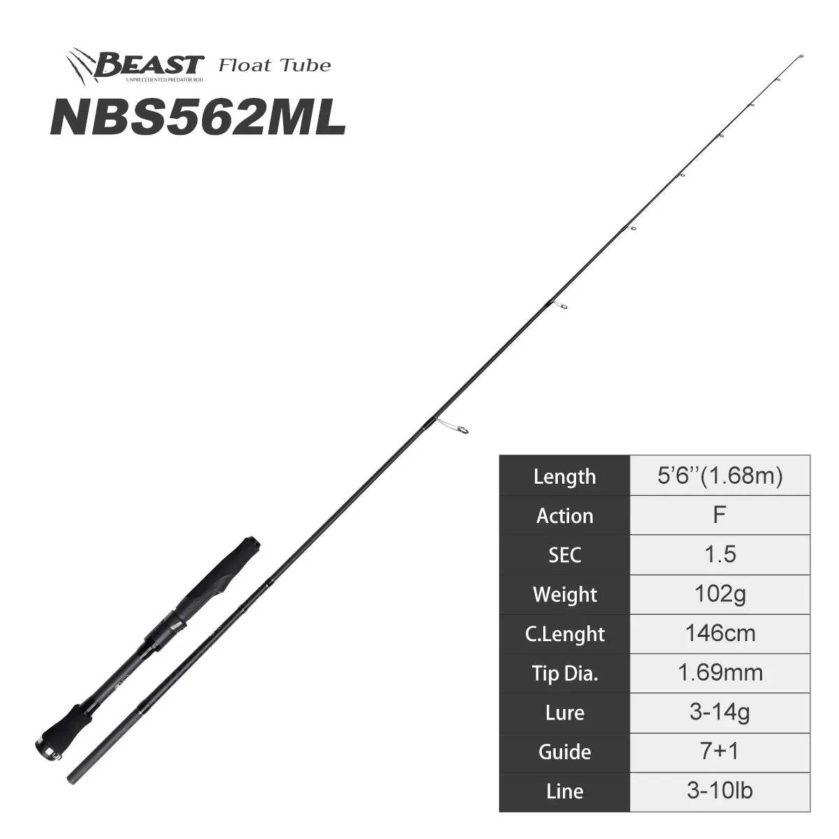 Noeby Beast Float Tube Pike Rod - Fish & Cheaps | Fishing & Outdoor Gear