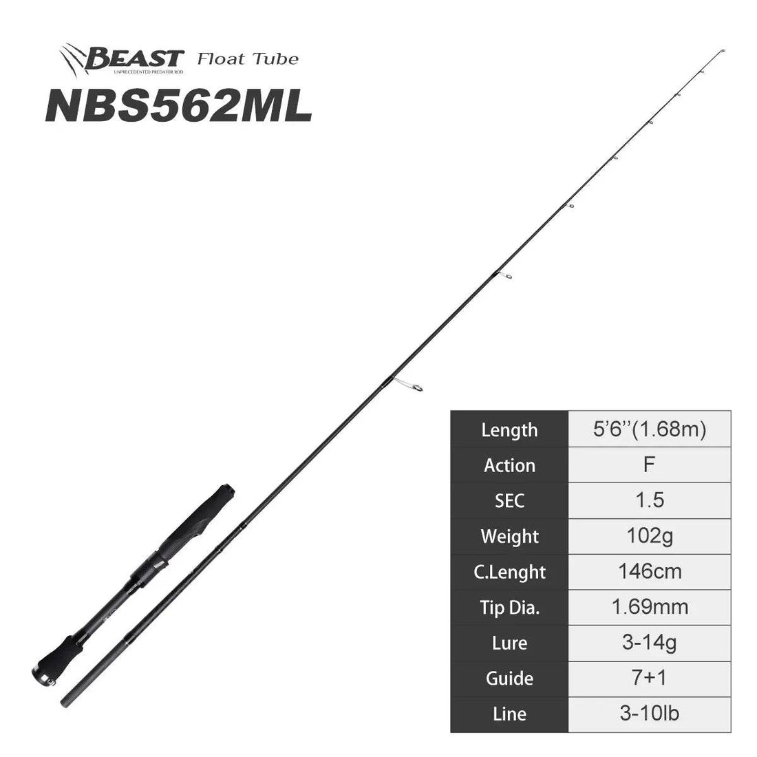 Noeby Beast Float Tube Pike Rod - Fish & Cheaps | Fishing & Outdoor Gear