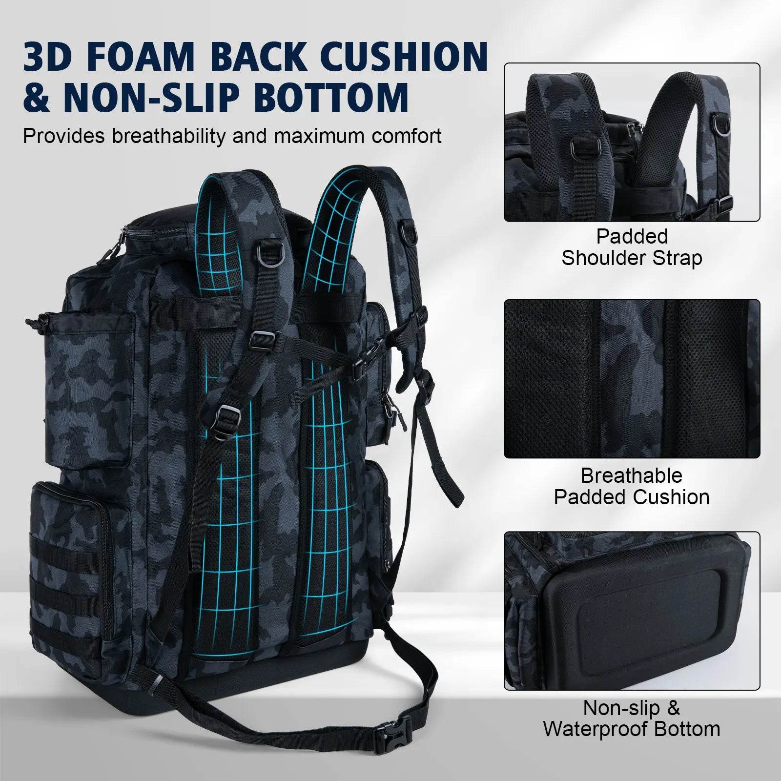 Goture Multifunctional Fishing Backpack 55L - Fish & Cheaps | Fishing & Outdoor Gear