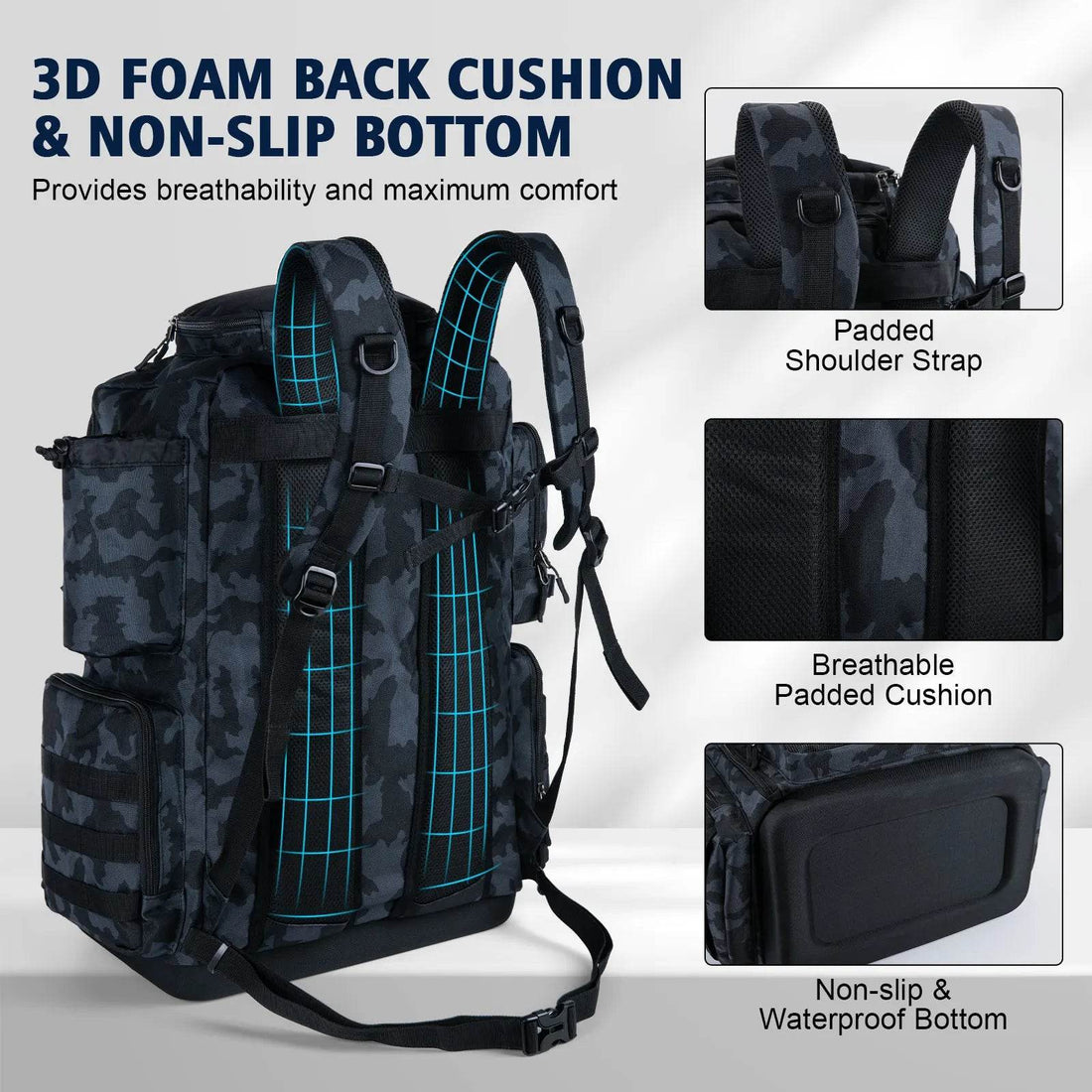 Goture Multifunctional Fishing Backpack 55L - Fish & Cheaps | Fishing & Outdoor Gear