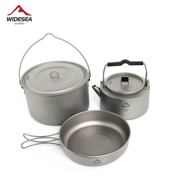 Widesea Titanium Tableware Set — Ultra-Light Cookware for Camps - Fish & Cheaps | Fishing & Outdoor Gear