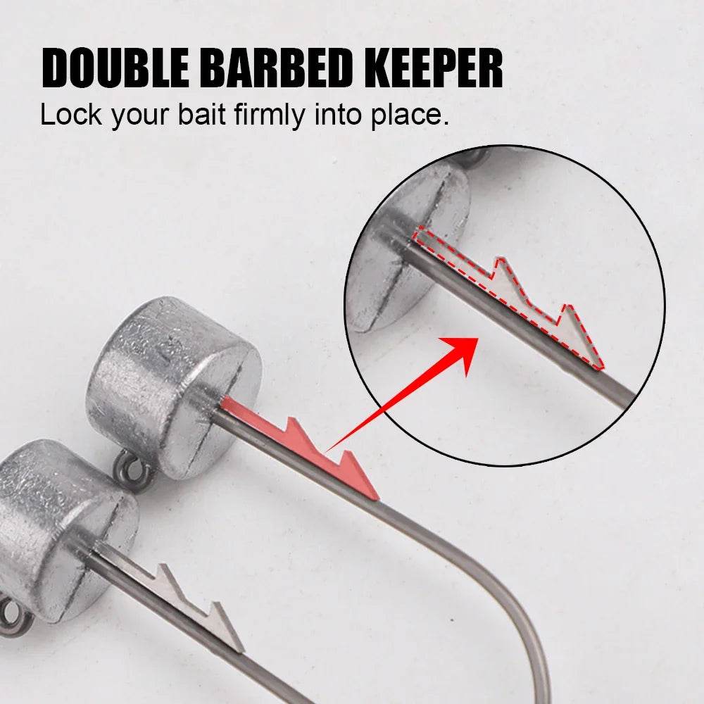 Spinpoler Ned Rig Jig Heads – Ultra-Sharp Barbed Precision - Fish & Cheaps | Fishing & Outdoor Gear