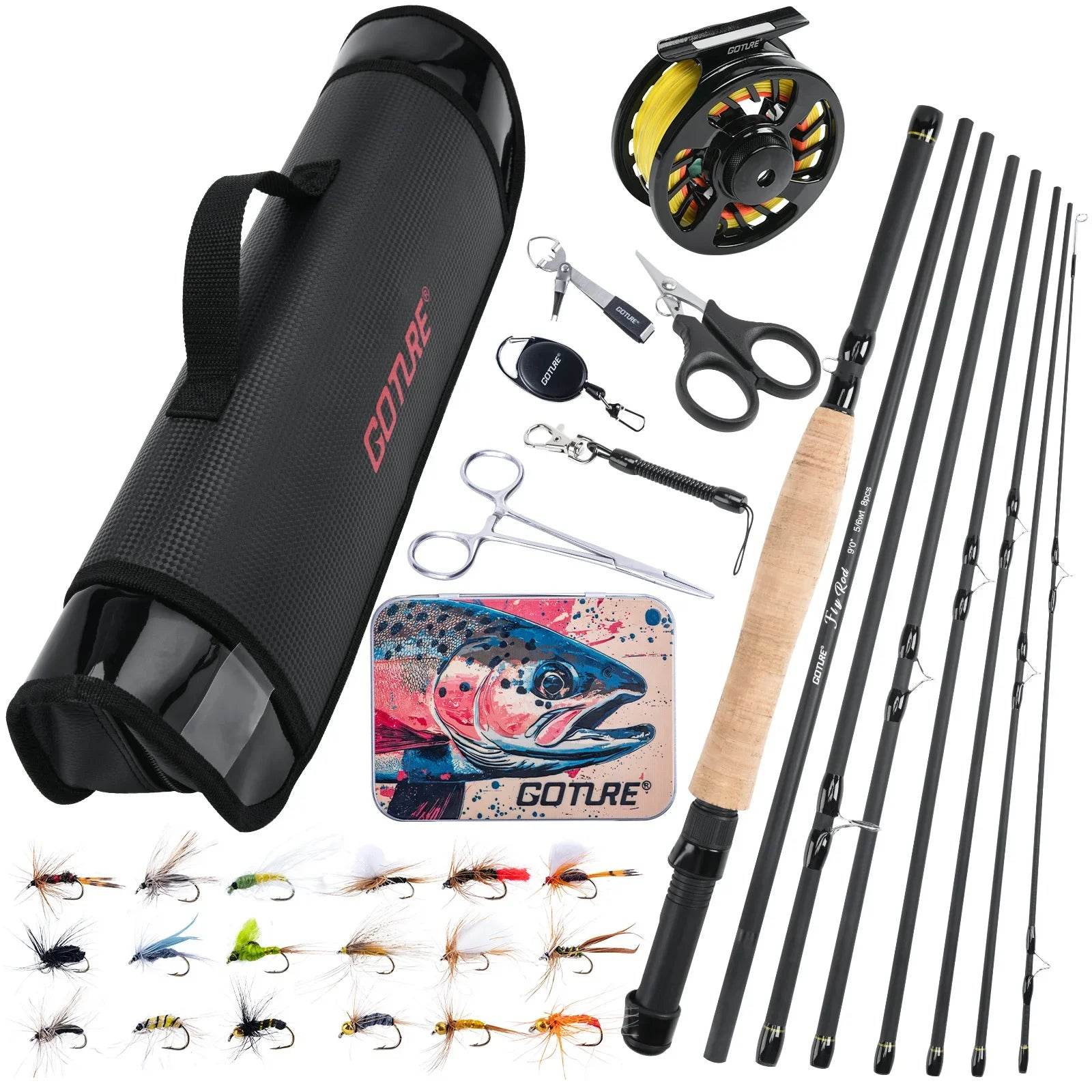 Goture 2.7M Fly Fishing Rod & Reel Combo - Fish & Cheaps | Fishing & Outdoor Gear